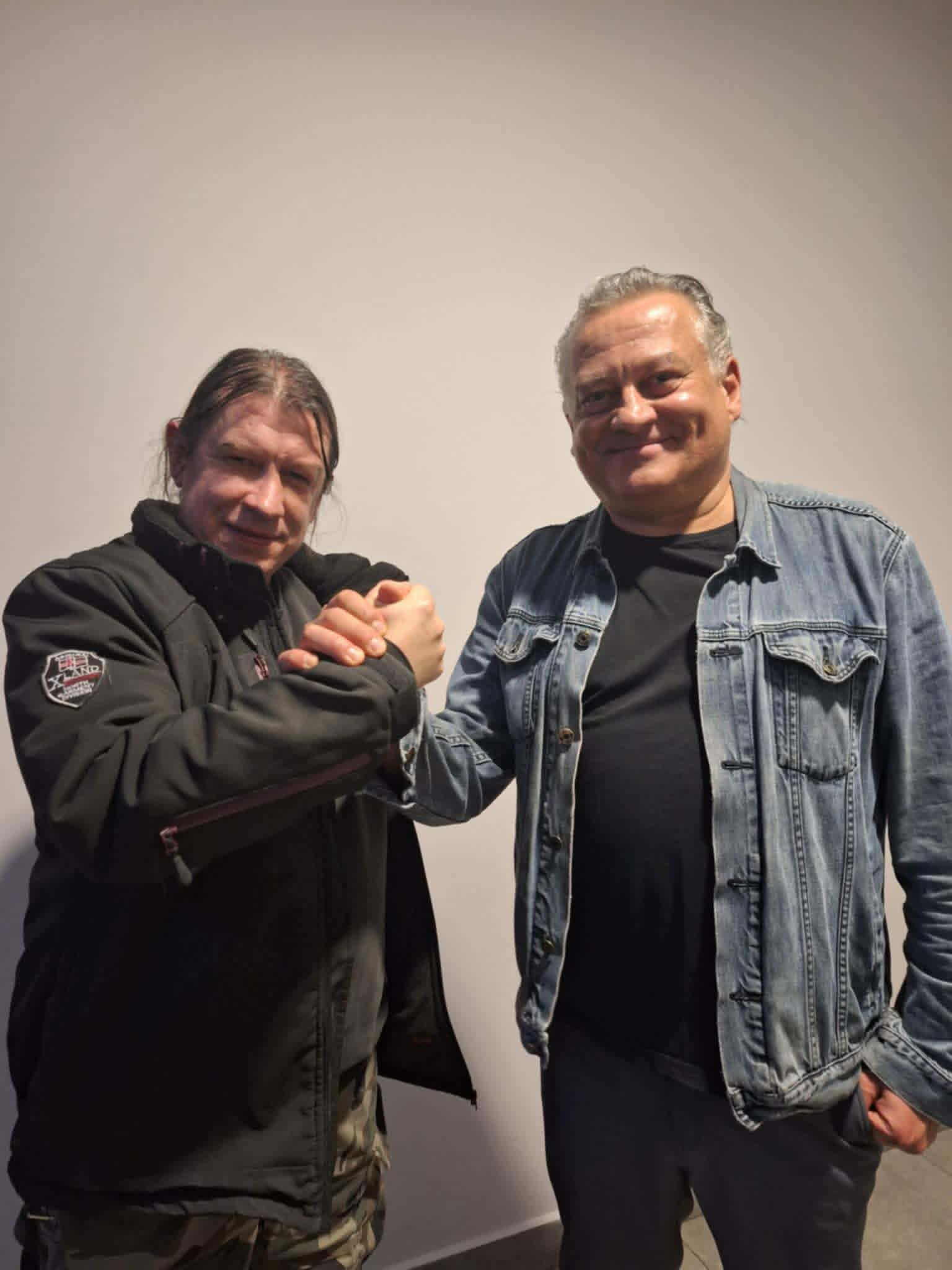 Piotr Nalepa i Michał Kotyrba podczas spotkania